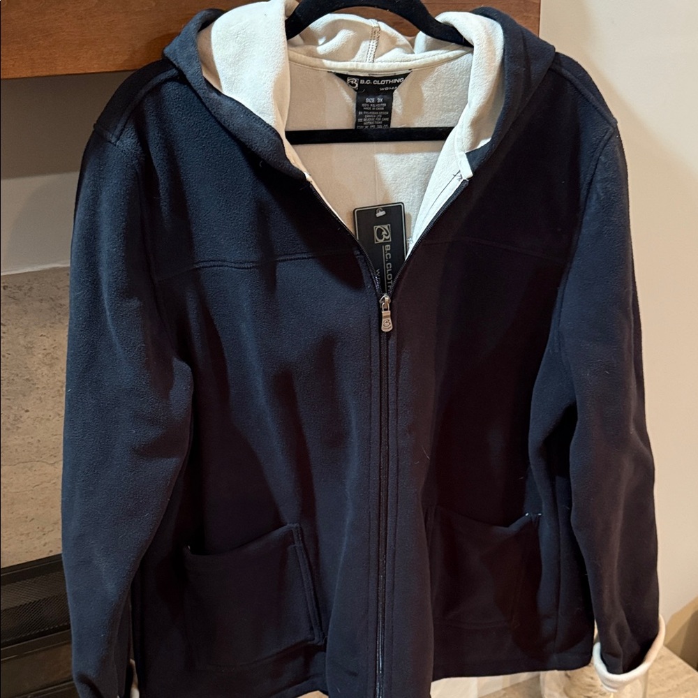 Fleece Jacket By B.C. Clothing. Women’s Size 3X.